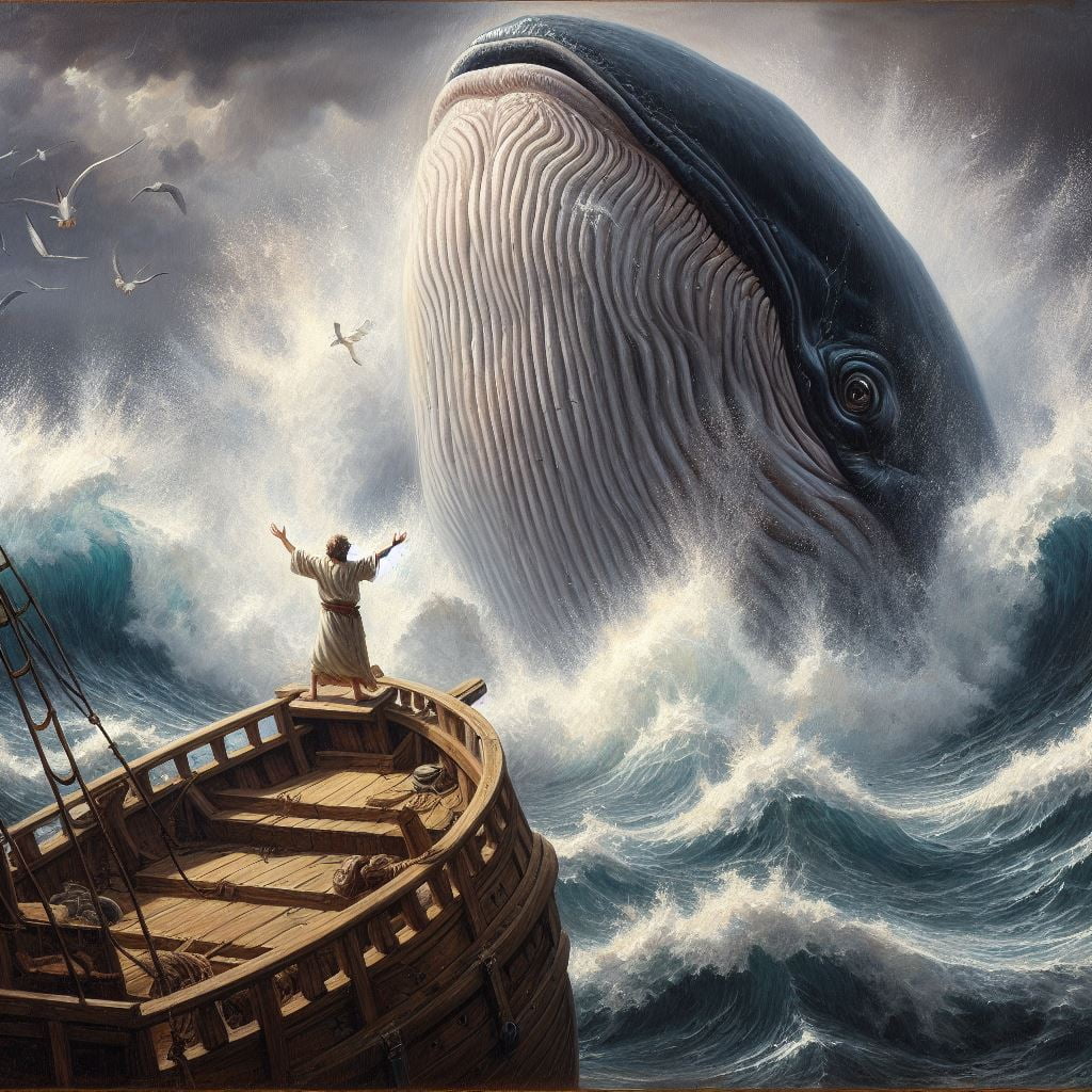 o verdadeiro peixe que engoliu Jonas na Bíblia